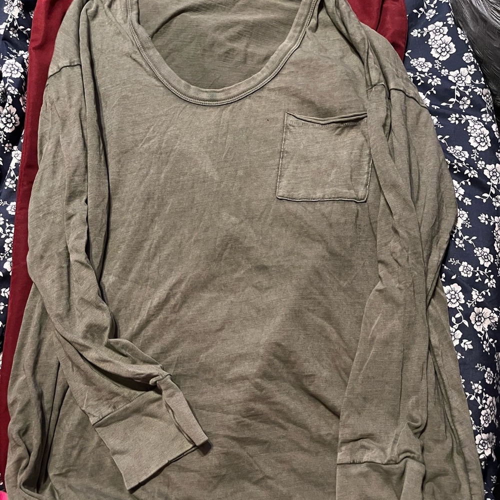 Aerie green Long sleeve Voop shirt size L